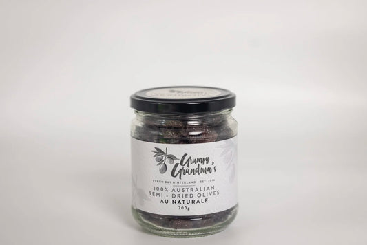 Grumpy Grandma's Au Naturale Semi Dried Olives - 200g Jars