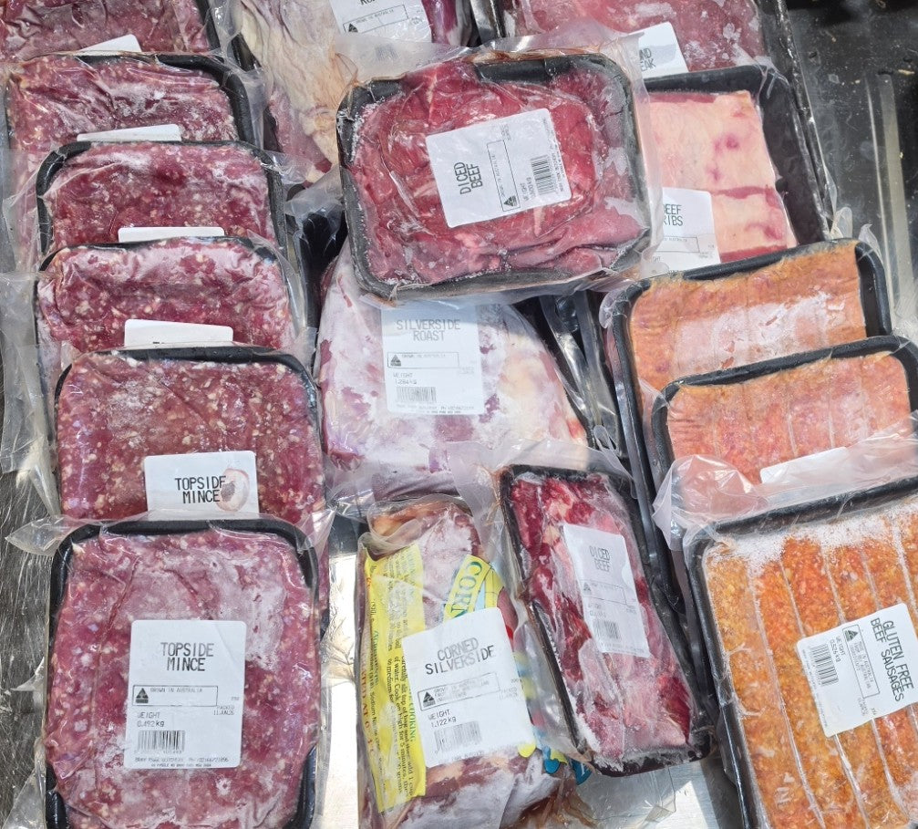 12 Kg Discounted Beef Box - Frozen Empty our Freezer, Fill yours