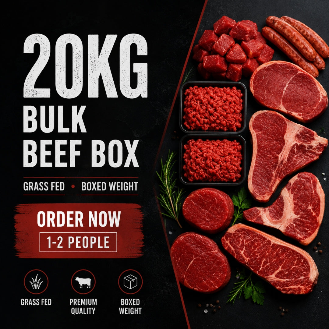 20kg Bulk Beef Box - Grass Fed - Boxed weight