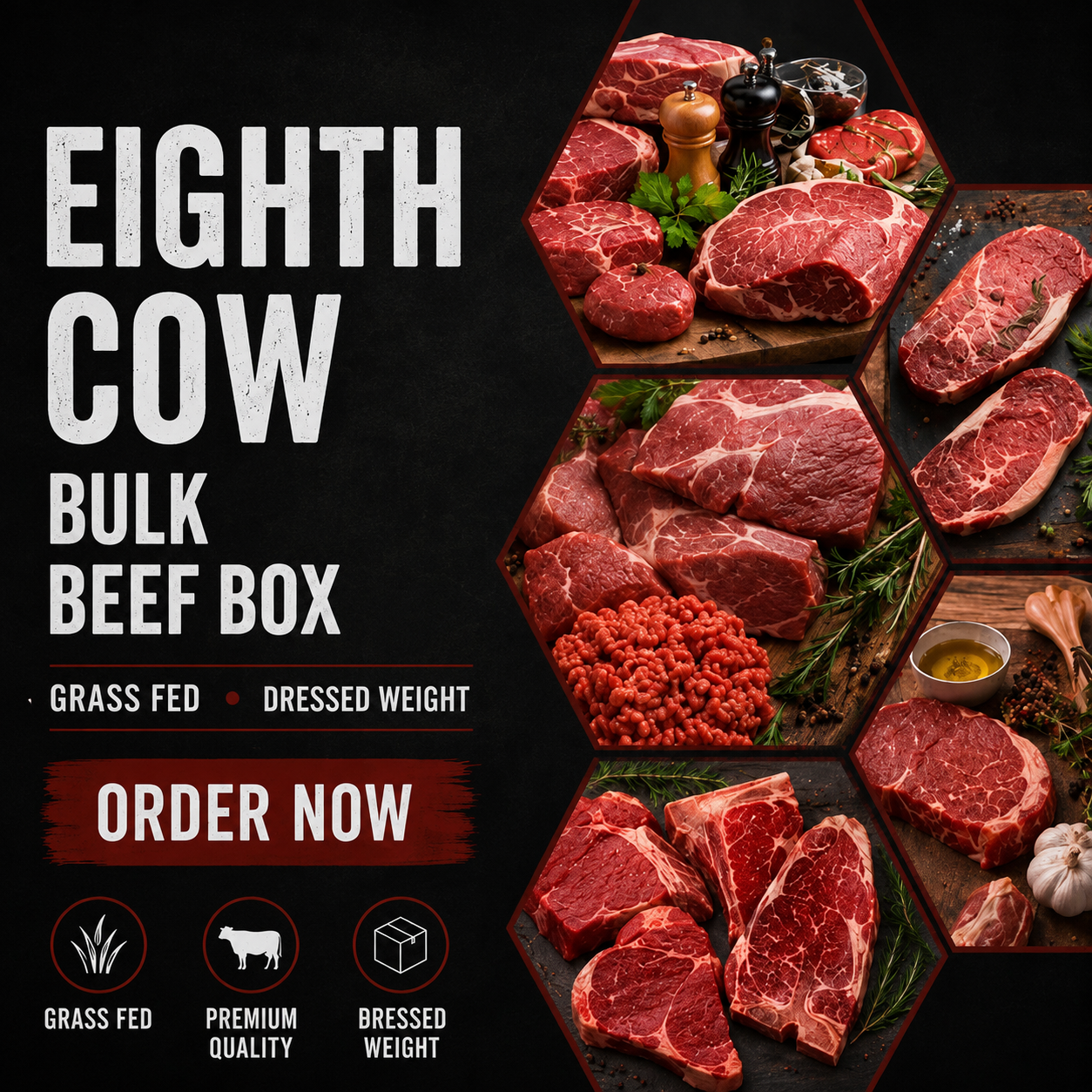 Eighth Cow - Bulk Beef Box - Grass Fed