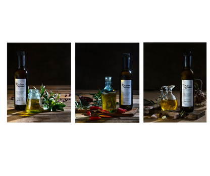 Infused Extra Virgin Olive Oils - Garlic, Chilli or Lemon Myrtle - Or All 3