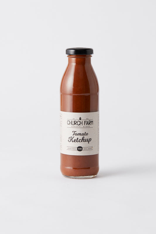 Church Farm General Store Tomato Ketchup - handmade with Northern Rivers tomatoes in a 350mL glass bottle