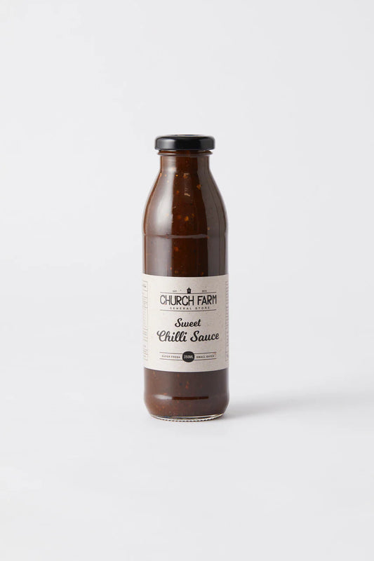 Church Farm General Store Sweet Chilli Sauce - roasted pineapple and chilli in a glass bottle