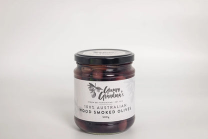 Grumpy Grandma's Wood Smoked Olives - 500g jar