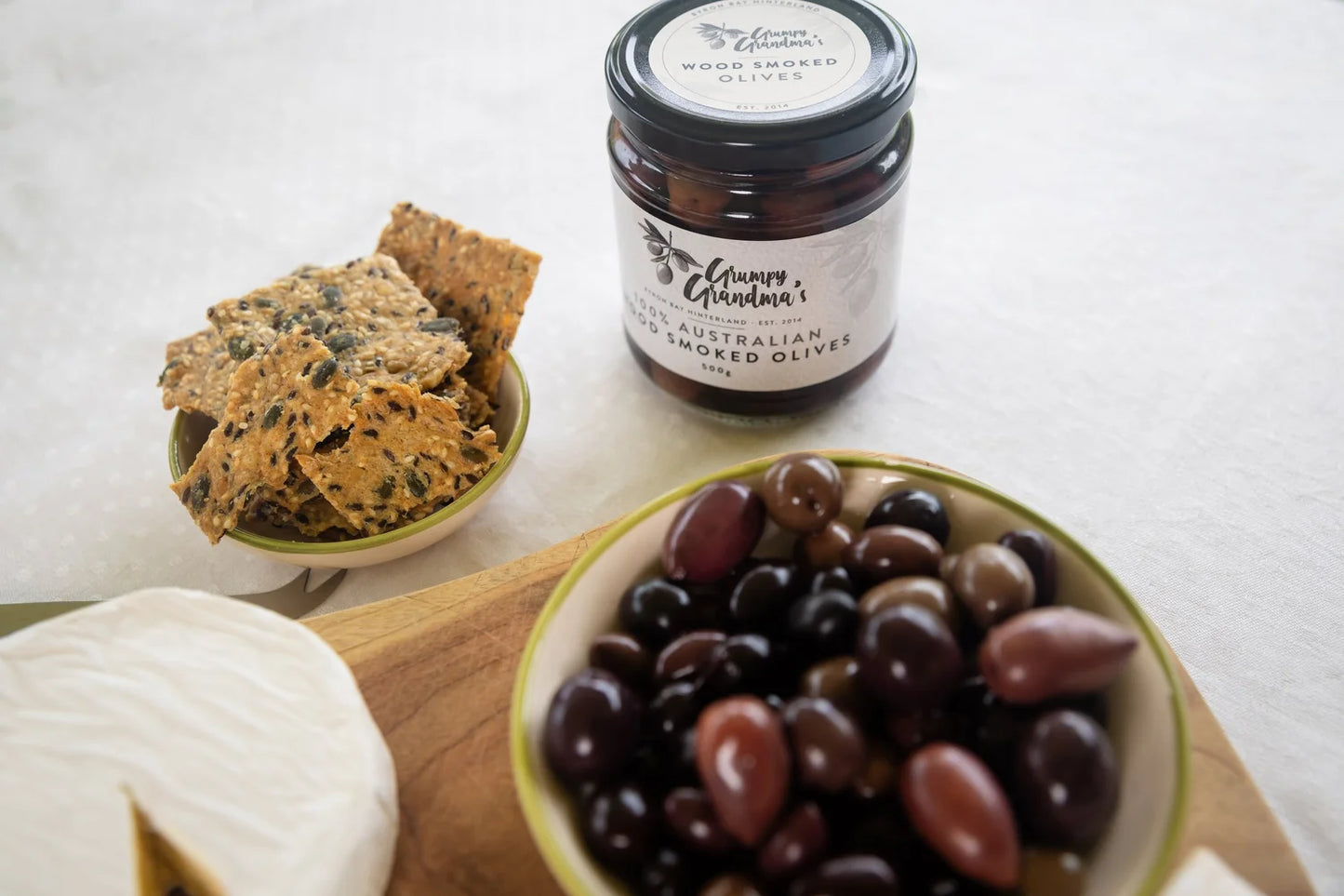 Grumpy Grandma's Wood Smoked Olives - 500g jar