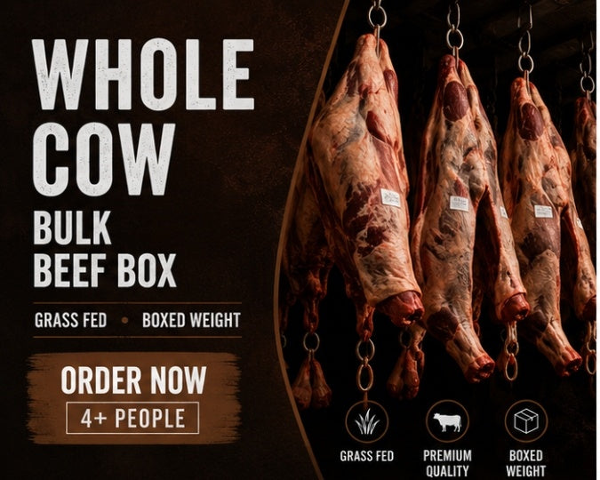 Whole Cow - Bulk Beef Box - Grass Fed